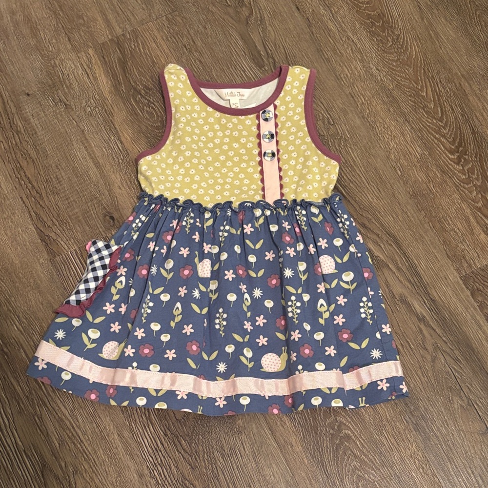 Matilda Jane Yellow and Blue Floral Kids Top